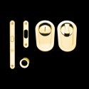 Verschluss-Set für Schiebetür - Schiebetürmuscheln (64.204.01.)