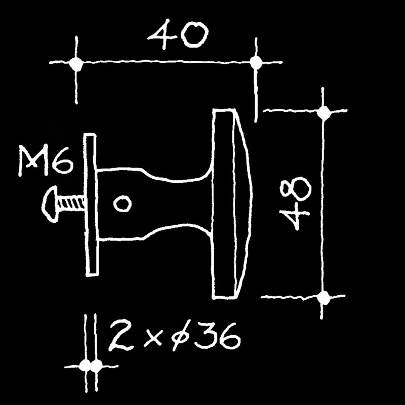 Bauhaus Schrankgriffe Schrankgriff Nickel glanz