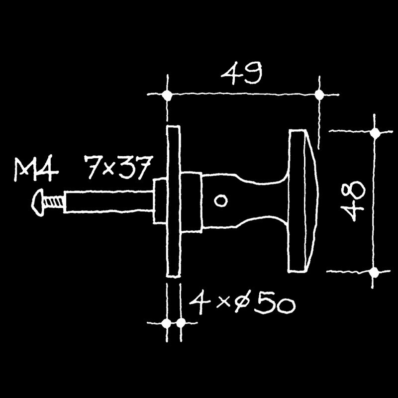 Bauhaus Schrankgriffe Schrankgriff Nickel glanz